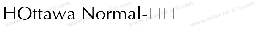 HOttawa Normal字体转换